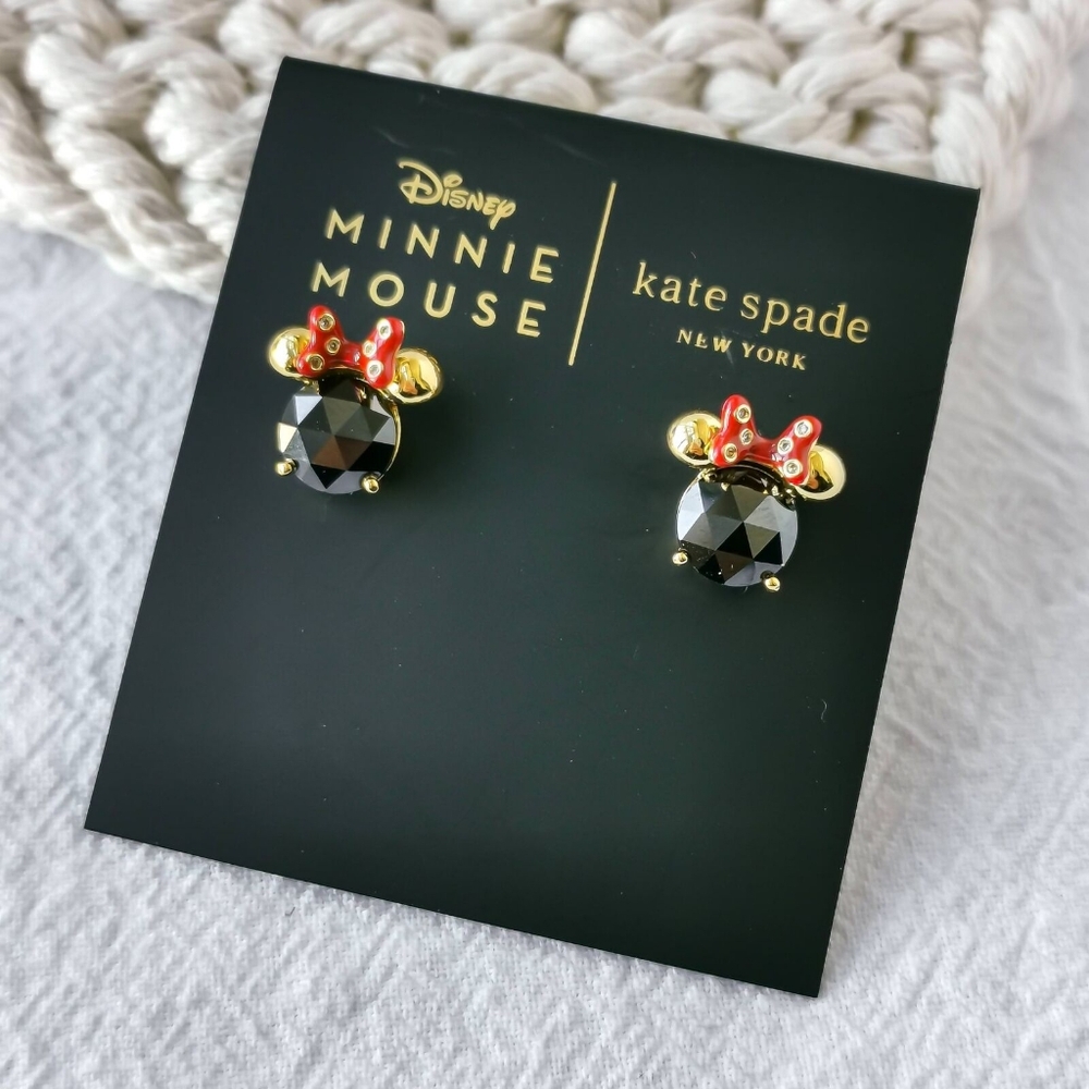 Kate Spade Disney Minnie Mouse Black Earrings